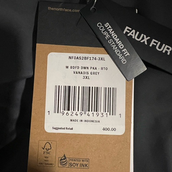 The North Face Mens Bedford 550 Down Parka in Vanadis grey - Picture 12 of 14